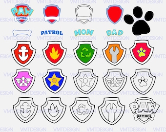 Paw Patrol svg - Paw Patrol vector - Paw Patrol svg files - Paw Patrol digital clipart files download svg, png, eps, jpg