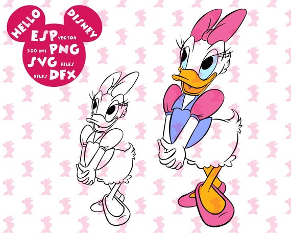 Download Disney Svg Daisy duck Clipart Disney coupe files souris