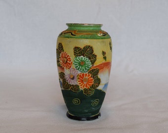 Flowered Moriage Vintage Vase