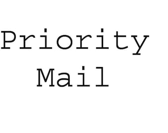 Priority Mail upgrade add to your shopping cart.