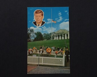 JFK Gravesite Postcard Arlington President Kennedy