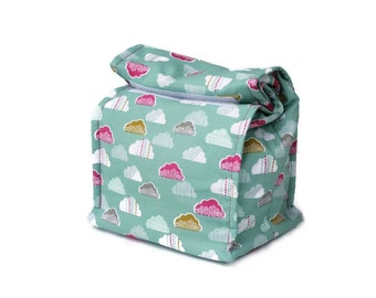 Insulated lunch bag - Clouds