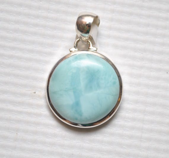 Sterling Silver Larimar Pendant #7107