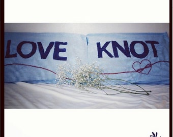 Matching Gingham Love Knot Pillow Case