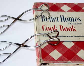 Vintage Ekco-Ekco Tongs-Food Server-Food Scissors-Food Tongs-Housewares-Salad Tongs-Serving Tongs-Canning Utensils-Kitchen Utensils-Antique