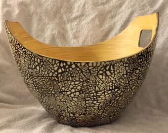 Spun Bamboo Bowl - Vintage ca. 1950's