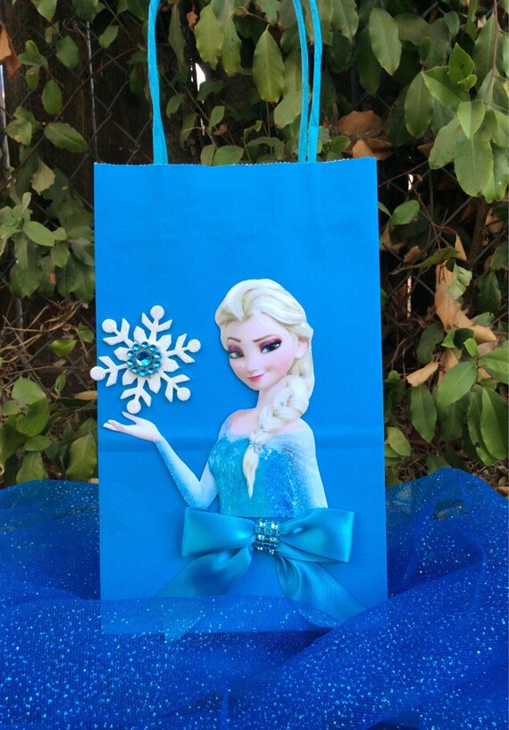 Frozen Disney Princesses Elsa 6 Birthday Party Favor Bags