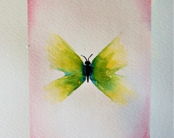 ORIGINAL Watercolour Painting, Butterfly