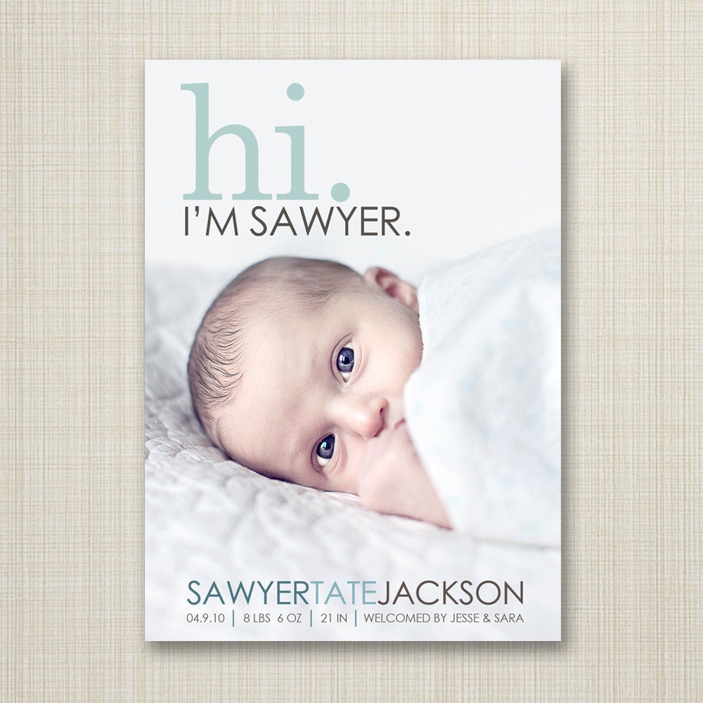 birth announcement hi baby announcement hello baby baby boy newborn baby announcements