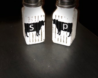 Cow salt & pepper shakers