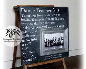 Dance Teacher Gift, Cheer Coach Gift, Dance Team Gift, Coach Gift, Personalized Picture Frame, 16x16 The Sugared Plums Frames