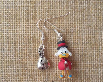 Scrooge mc duck earrings