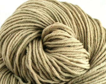 Hand Dyed Aran weight mini Empire Rambouillet Wool 213 yds 4oz Haystack