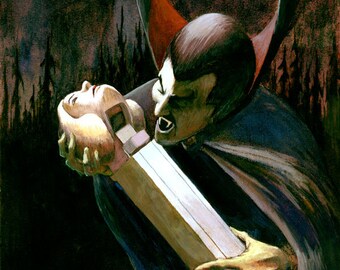 How Would You Eat PEZ?: Dracula Eating PEZ Art Print