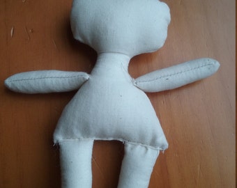 Mini muslin doll -craft supply - Folk art doll -blank cloth dolls - raggedy dolls- primitive home decor-Gift ideas