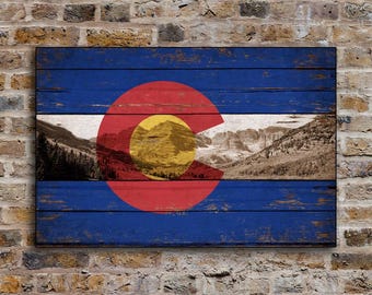 Colorado Mountains wood Flag Flags Rustic Flags wooden handmade sign Rockies Rocky sign decor sign wall decor cottage signs FREE SHIPPING