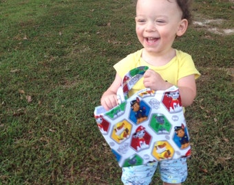 PAW PATROL Toddler Tote! Child's Tote. Paw Patrol. Travel Tote. Boy's Tote. Unique Gift. Child's Purse. Small Tote. Small Kid's Tote. Tote.