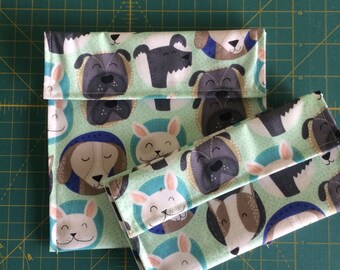 FREE SHIPPING Reusable Sandwich and Snack Bags