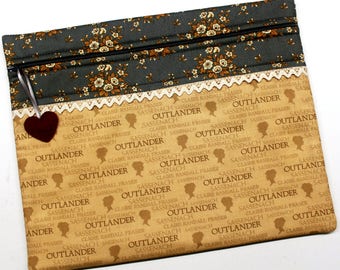 Outlander Cross Stitch Embroidery Project Bag
