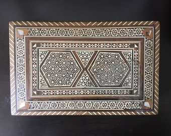 Vintage Middle Eastern Marquetry Keepsake Box | Jewelry Box | Trinket Box