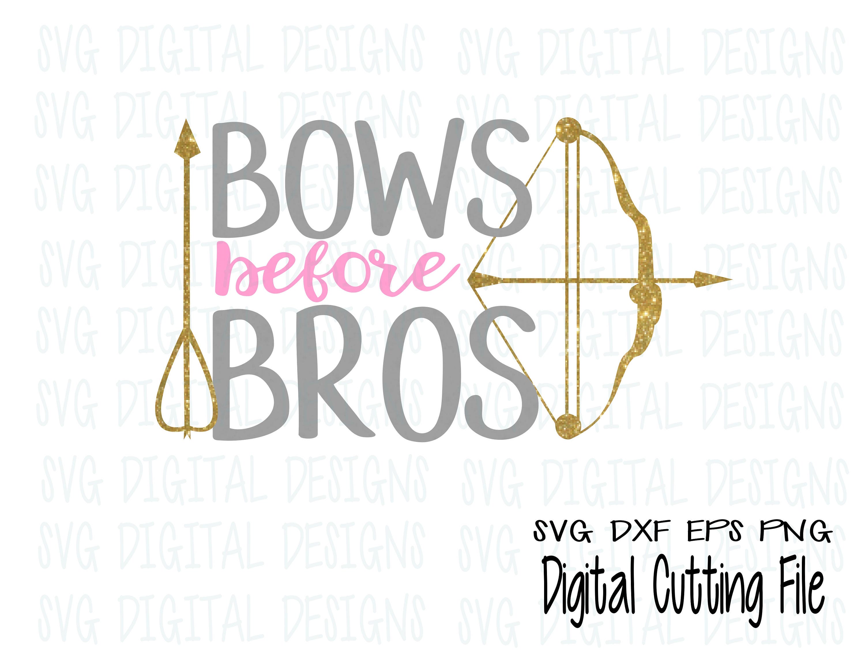 Download Bows Before Bros Archery SVG Cut File Design Crossbow and