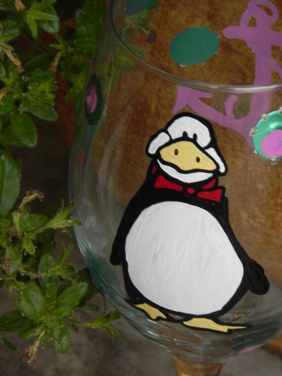 Penguin Wine Glass