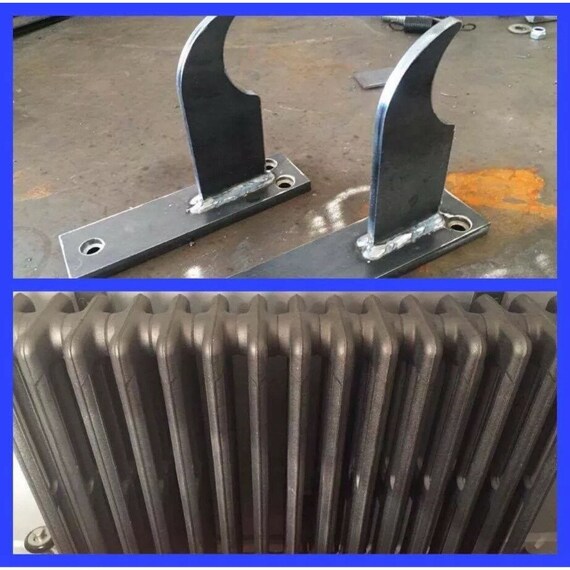 Cast iron radiator brackets/wall stay x 2 4 column radiators