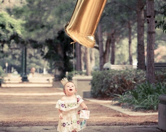 First Birthday Balloon, One Balloon, Number 1 Balloon, Rose Gold Number, Gold Number Balloon, Silver Number Balloon, First Birthday Balloon