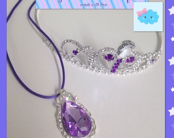 Sofia the First Necklace, Sofia the First Crown, Sofia the First Medallion Necklace, Sofia the First Accessories