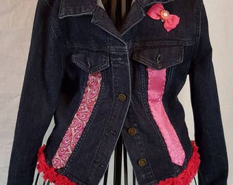 Repurposed denim jacket