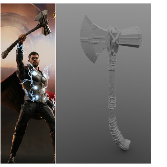 New Thor's Stormbreaker Hammer axe Infinity war 3D