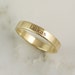 ring engraved personalized solid 3mm stacking 2mm