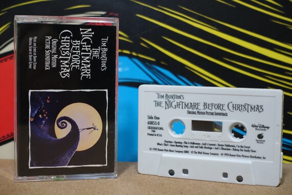 Tim Burton's The Nightmare Before Christmas (Original Motion Picture Soundtrack) By Danny Elfman Vintage Cassette Tape
