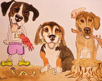 Pet Caricature, Custom Cartoon, Caricature, Personalized Pet Drawing, Cartoonize My Dog, Dog Illustration, Custom Dog Portrait, Gift for Pet