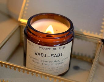 Candle Wabi - Sabi NO.4: pink powder