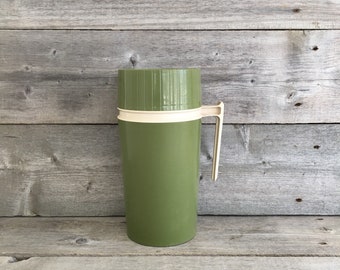 Vintage Avocado Green 1 pint Thermos