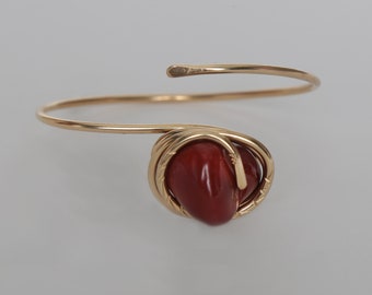 Jasper Brass Bracelet