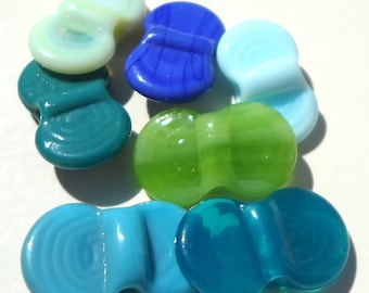 Wing Dings Mix Number 3- handmade lampwork glass winged beads