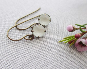 small dangle crystal drop earrings, dainty earrings, dangle earrings, crystal drop earrings, small dangle earrings, owlsnroses