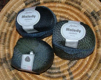 Jojoland Melody Superwash 100% Wool Yarn, Made in China, Color No MS36 Lot No 20 Charcoal Gray Grey Variegated
