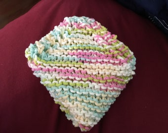 ONE knitted 100% cotton dishcloth/washcloth