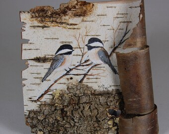 Birch Bark Chickadee's