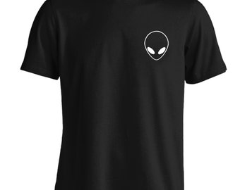 Alien pocket Tshirt white hipster tumblr instagram weheartit scifi geek halloween space sci-fi UFO universe grunge sweatshirt T Shirt 76