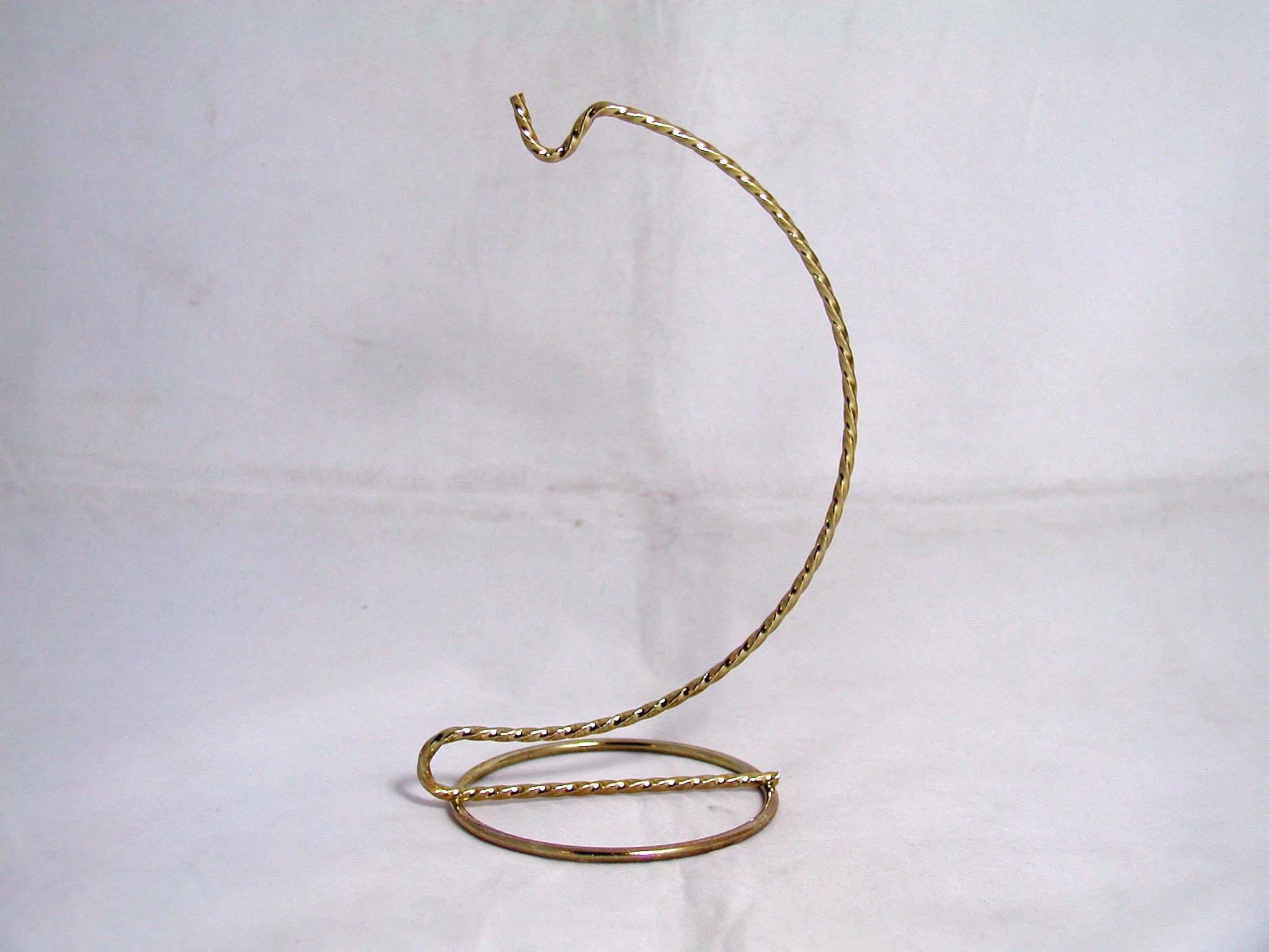Ornament Hanger Stand Brass Small 6 High
