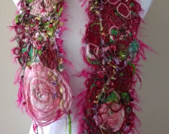 Joyful Fiber Scarf ~ Wearable Art