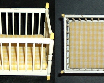 MINIATURE PAINTED CRIB