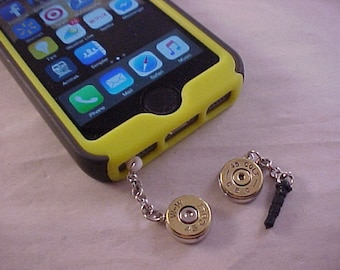 Cell Phone Bullet Charm Dust Plug