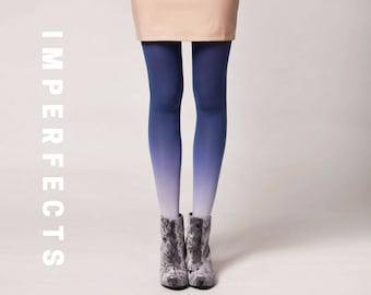 IMPERFECT, Ombré Tights in Denim