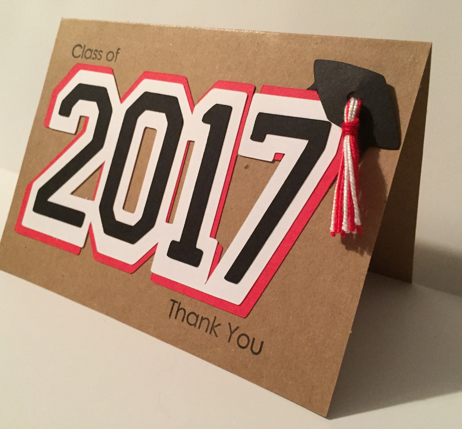 Graduation Thank You Cards. Handmade Stylish Unique and a