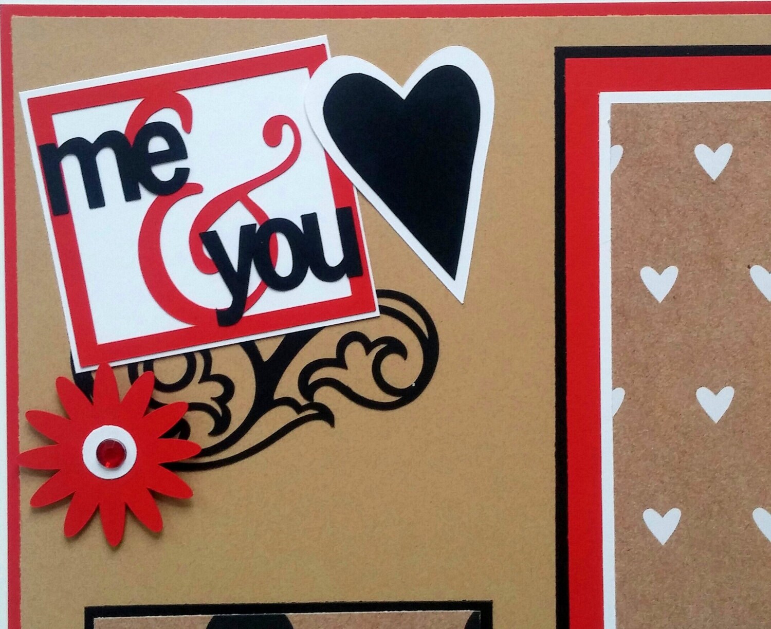 Couples scrapbook page Boyfriend scrapbook Valentines day scrapbook